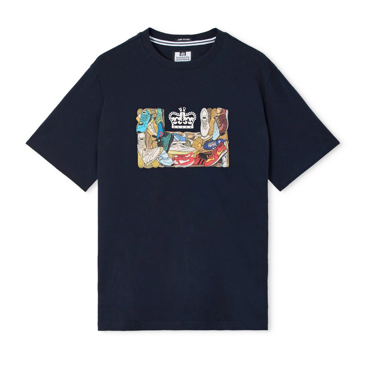 Weekend Offender D'Arblay Graphic T-Shirt - Navy - Escape Menswear