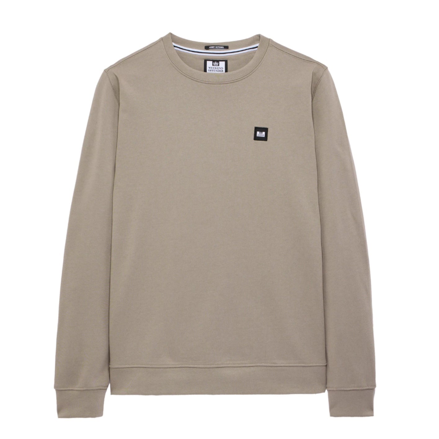 Weekend Offender Ferrer Sweatshirt - Bark Brown - Escape Menswear