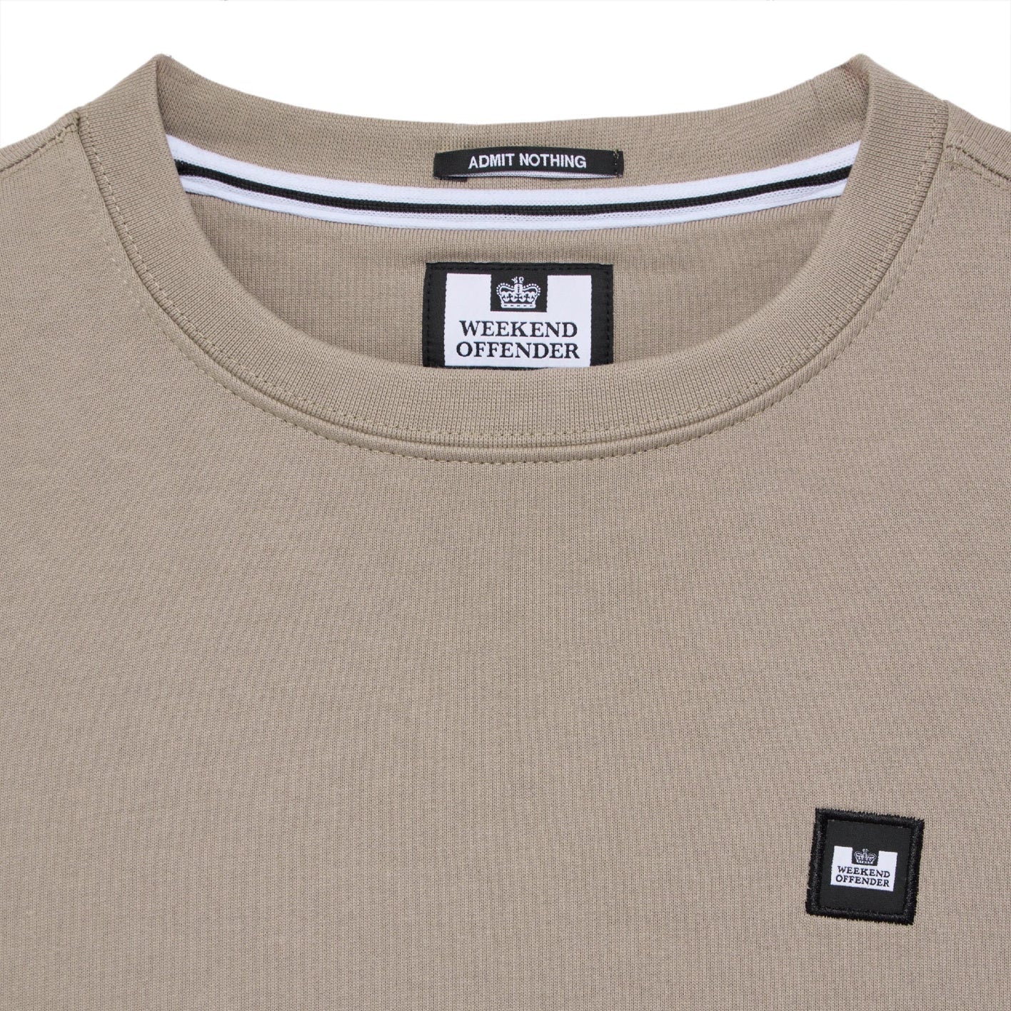 Weekend Offender Ferrer Sweatshirt - Bark Brown - Escape Menswear
