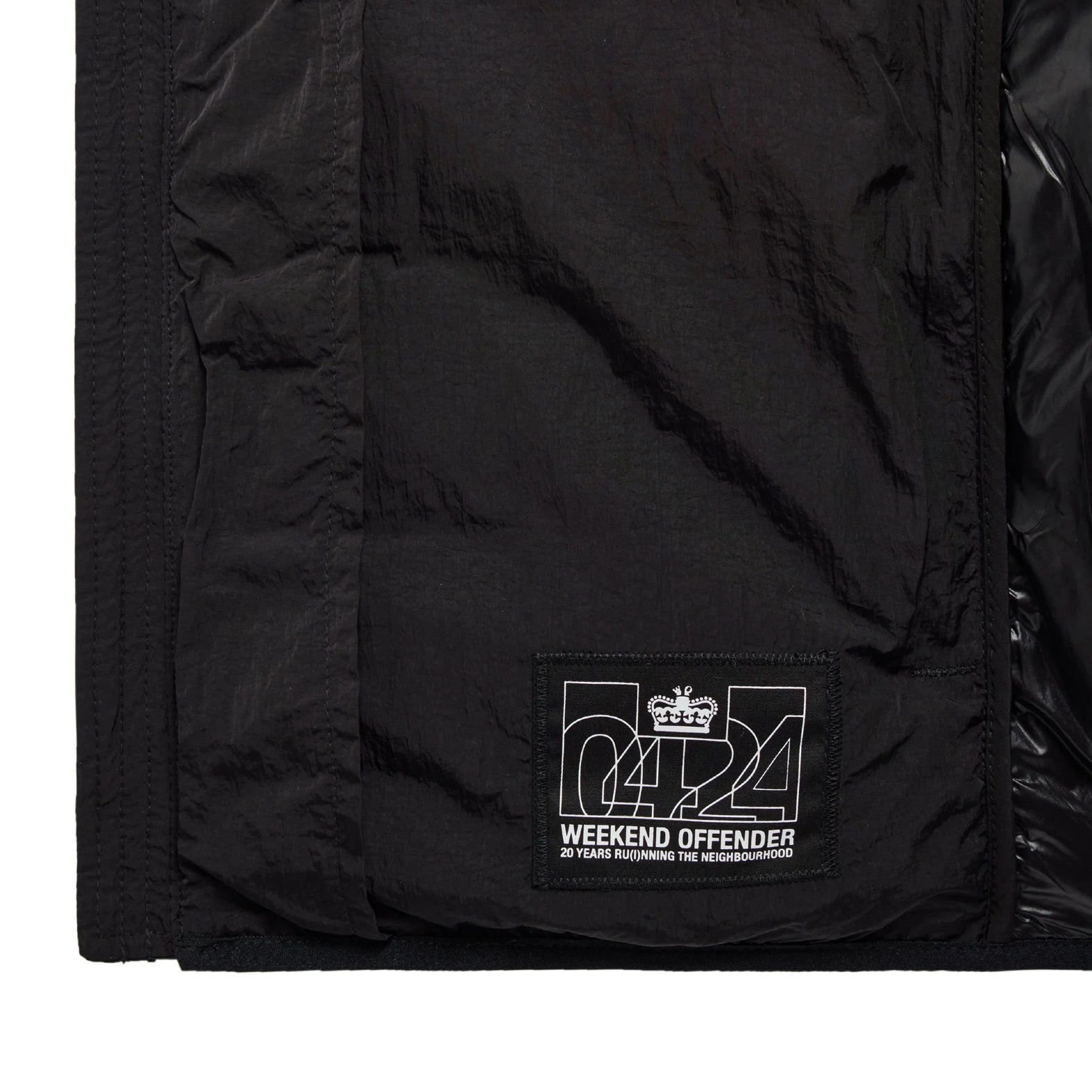 Weekend Offender Gacha Padded Gilet - Black - Escape Menswear