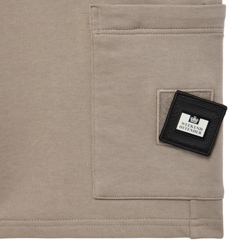 Weekend Offender Hawkins Shorts - Bark Brown - Escape Menswear