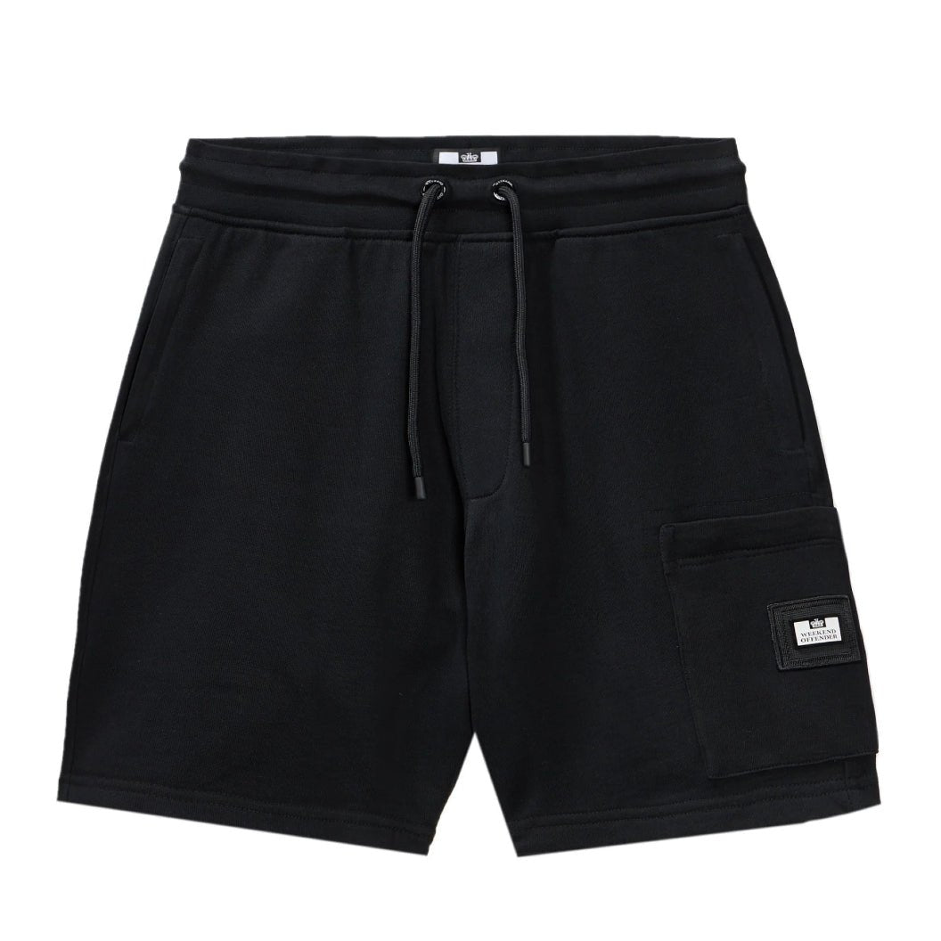 Weekend Offender Hawkins Shorts - Black - Escape Menswear