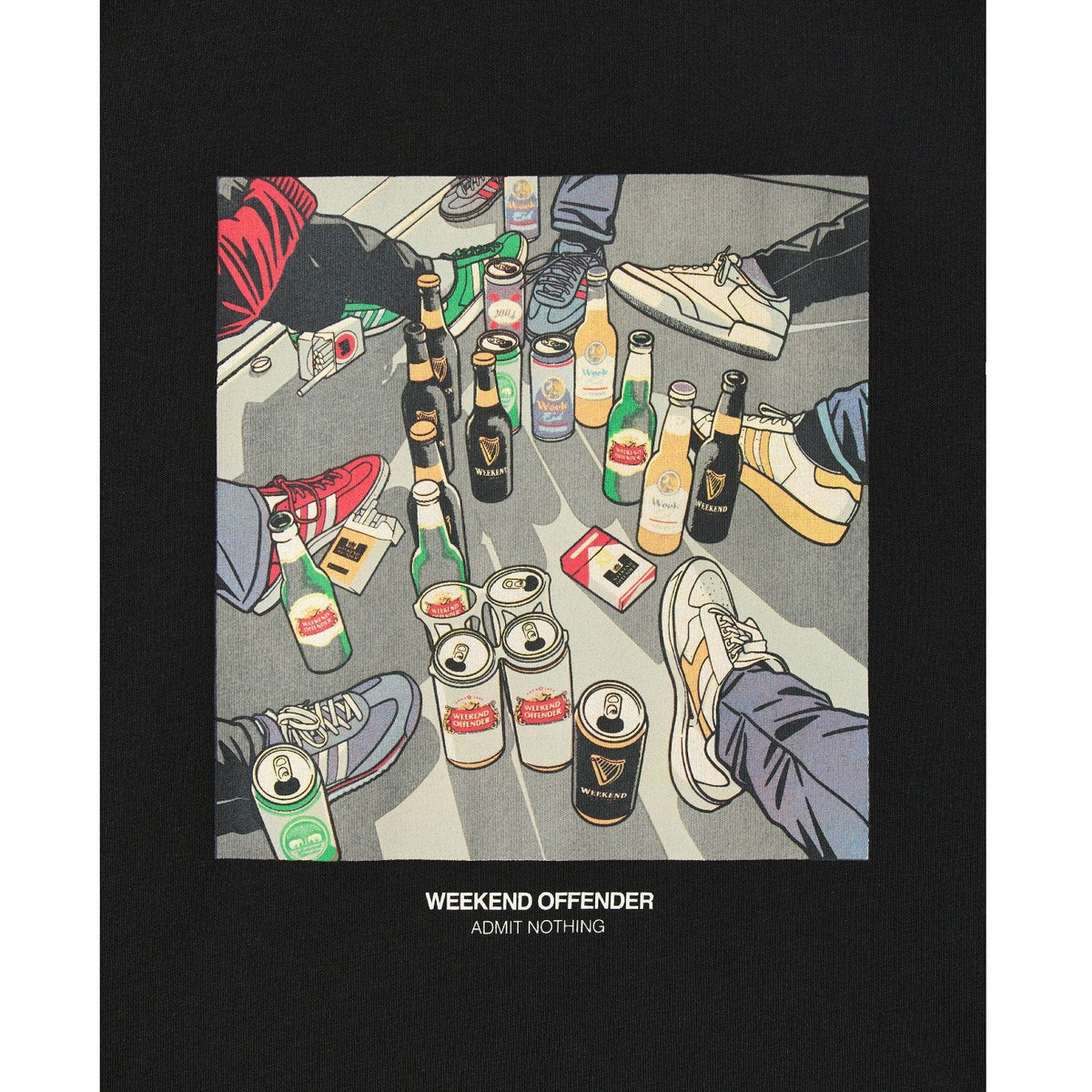 Weekend Offender Imbibo Graphic T-Shirt - Black - Escape Menswear
