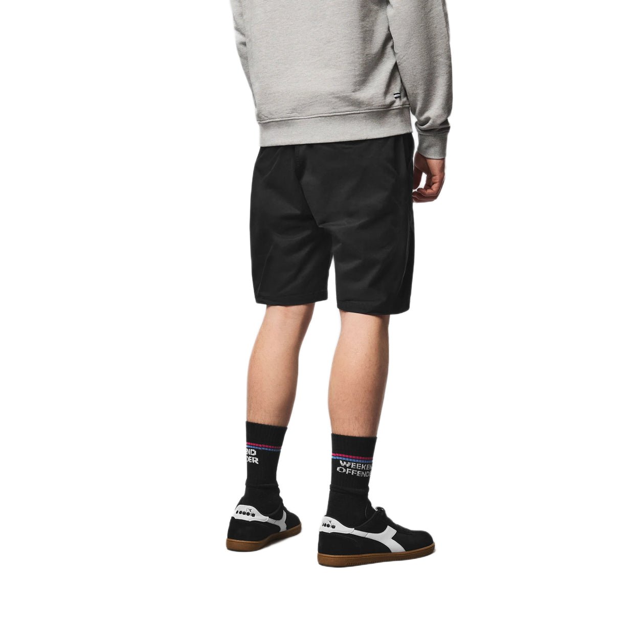 Weekend Offender Ivan Chino Shorts - Black - Escape Menswear