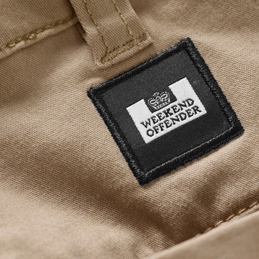Weekend Offender Ivan Chino Shorts - Stone - Escape Menswear