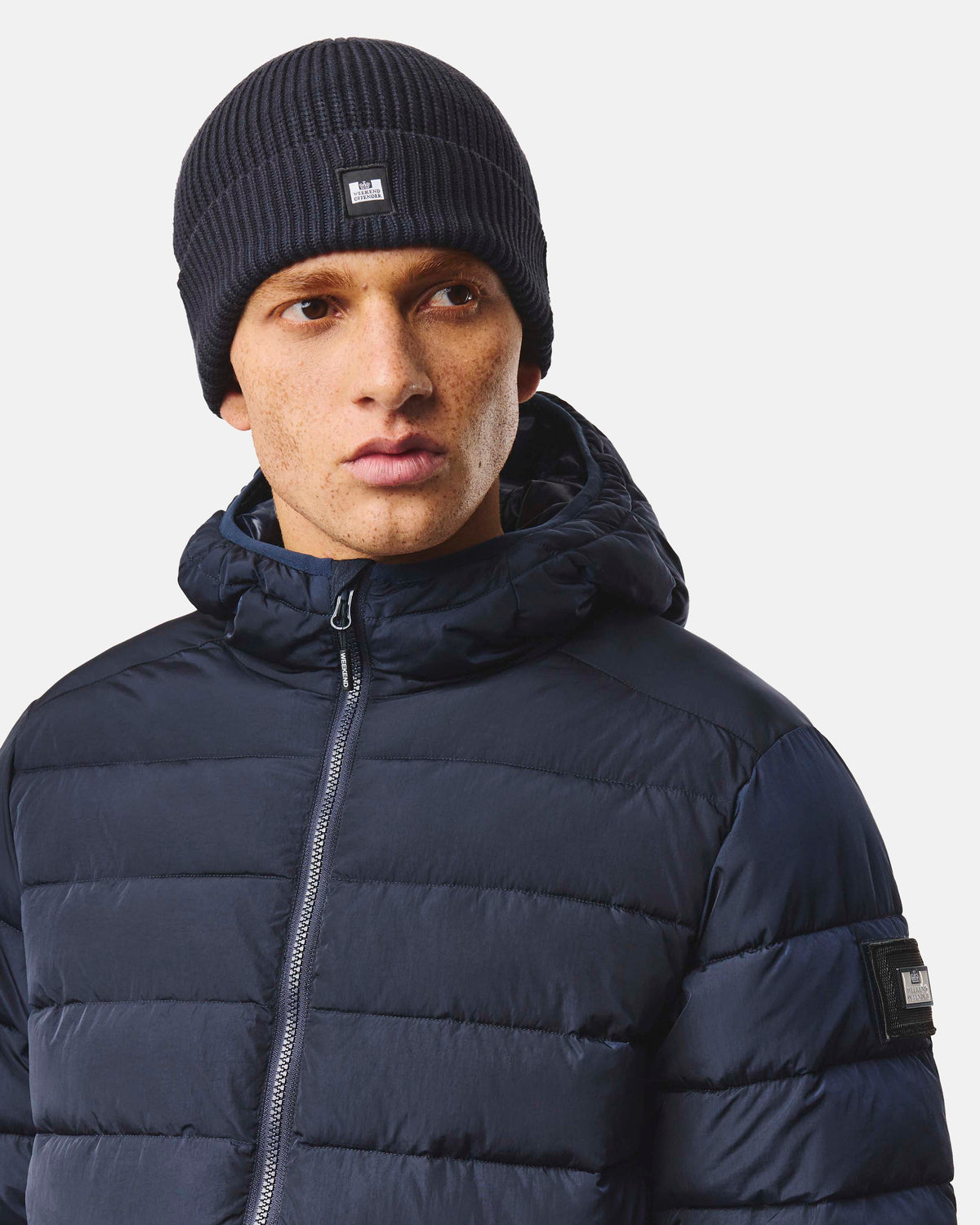 Weekend Offender Kettama Rib Knit Beanie - Navy - Escape Menswear