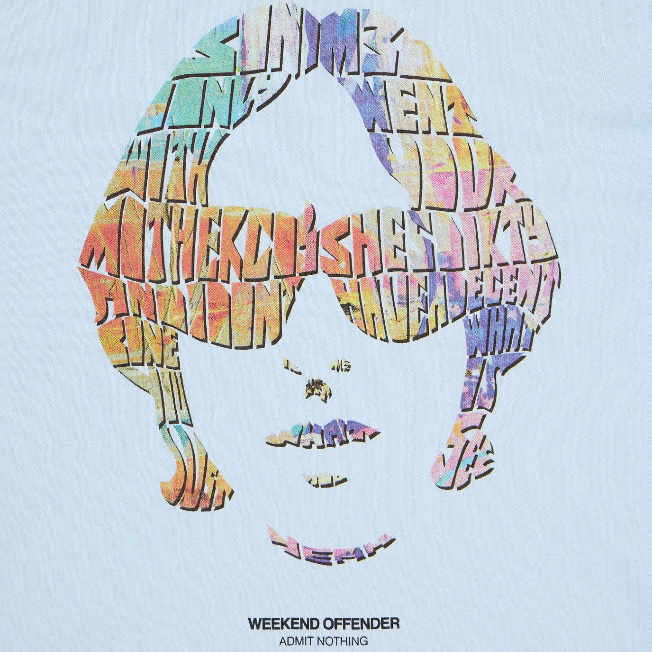 Weekend Offender Kinky Afro T-Shirt - Ocean Wave - Escape Menswear