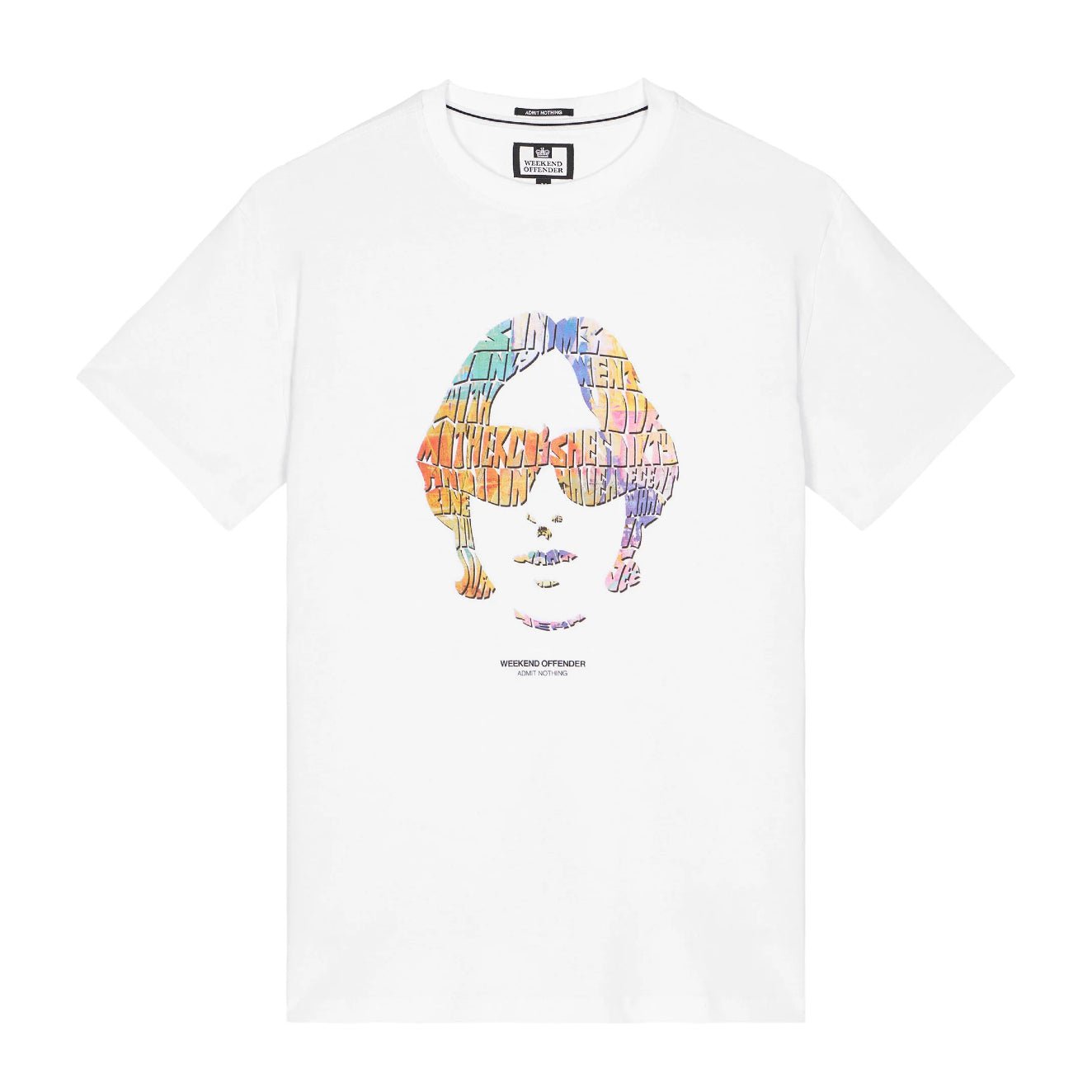 Weekend Offender Kinky Afro T-Shirt - White - Escape Menswear