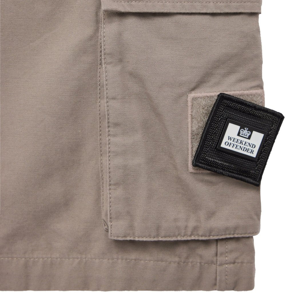 Weekend Offender Mascia Cargo Short - Bark - Escape Menswear