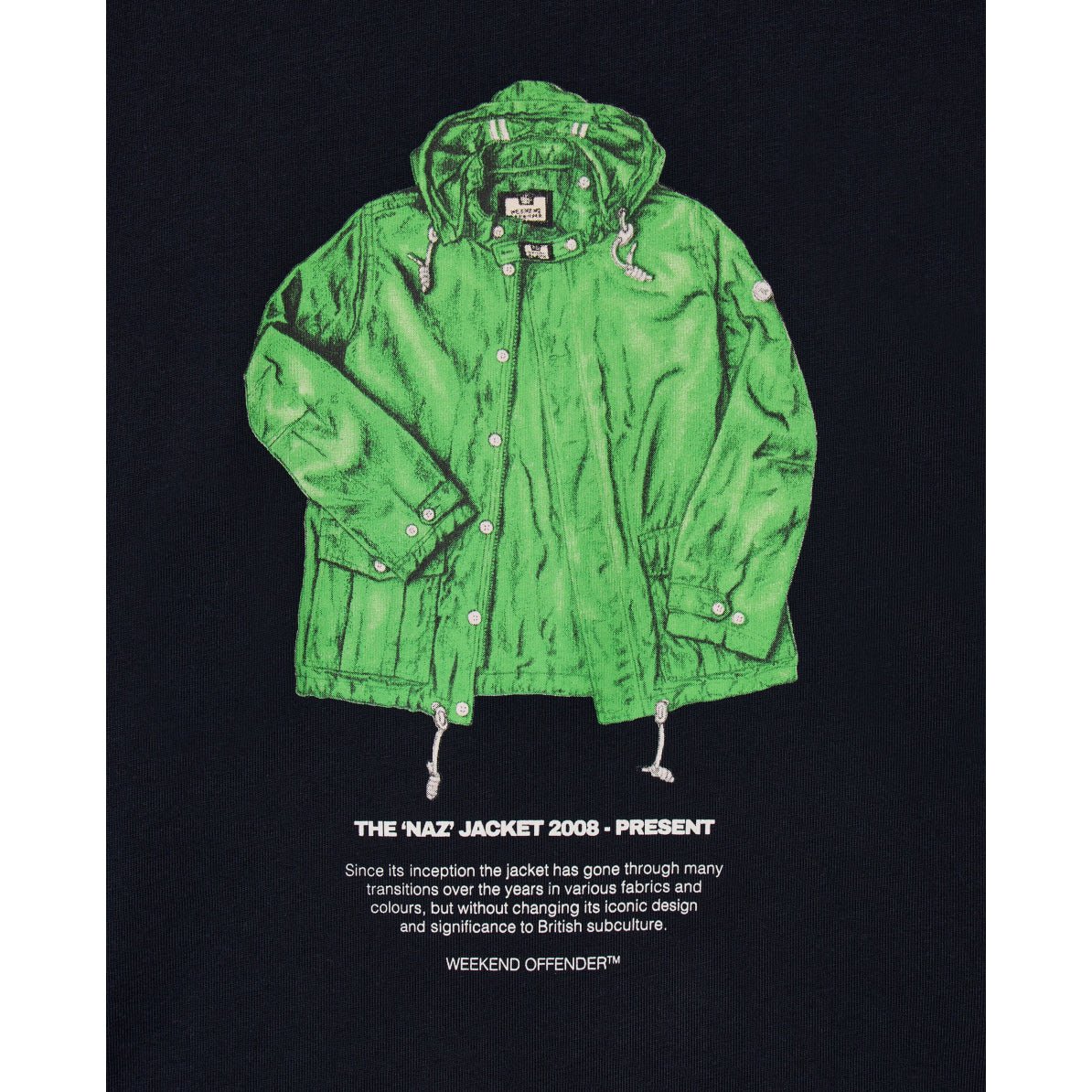 Weekend Offender Naz Graphic T-Shirt - Navy - Escape Menswear