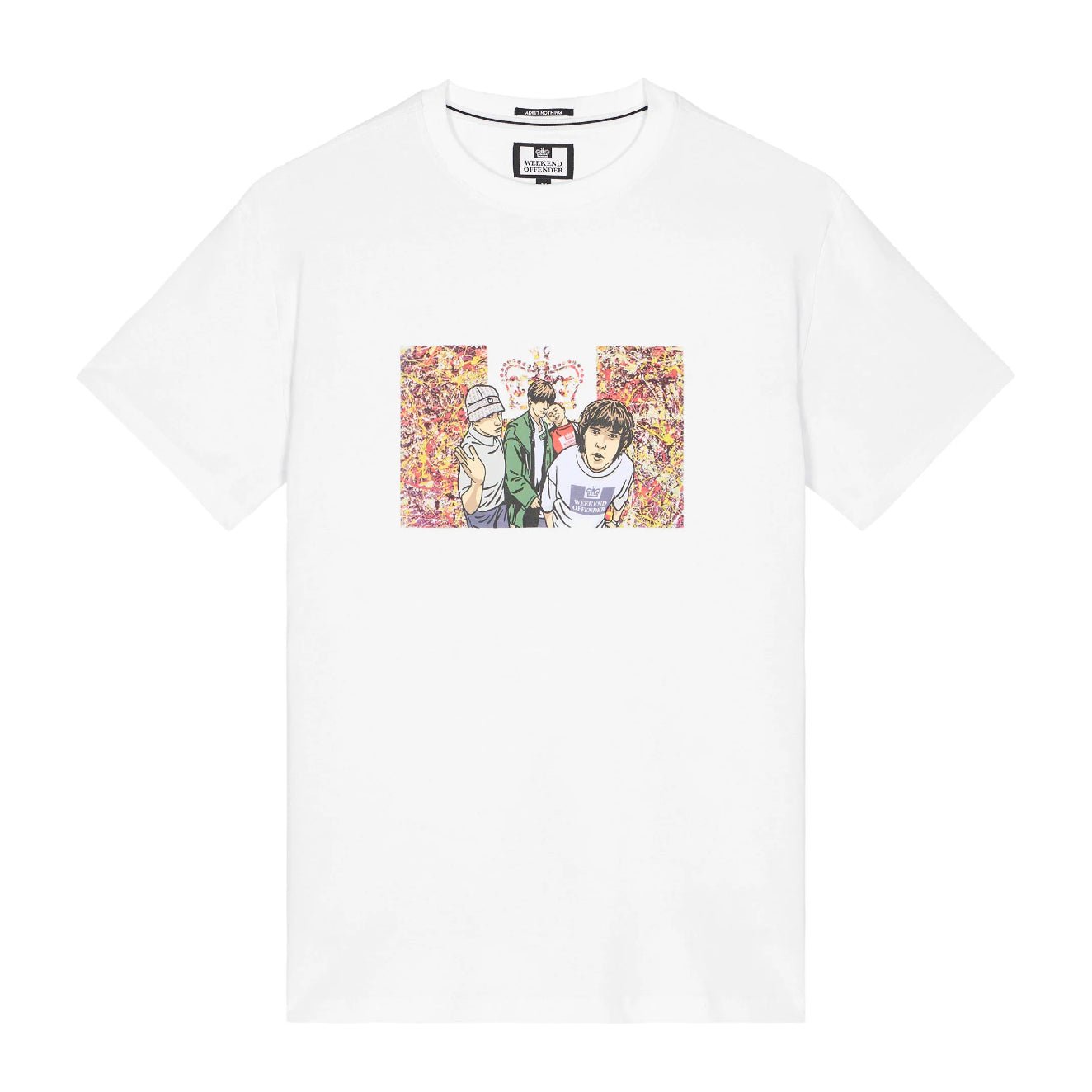 Weekend Offender Number 5 T-Shirt - White - Escape Menswear