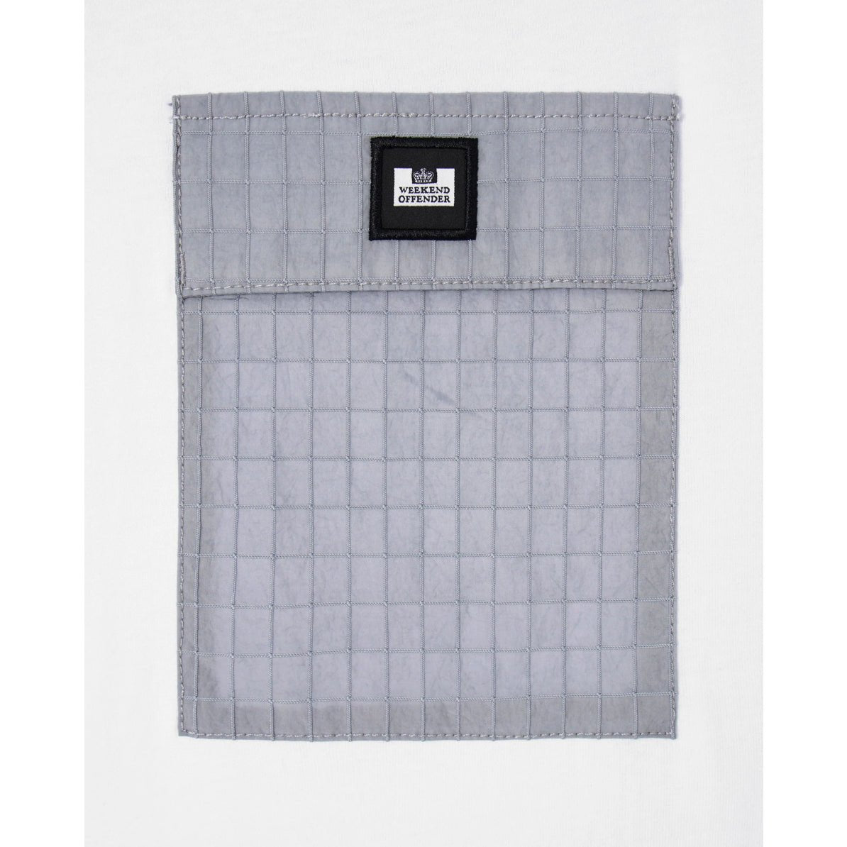 Weekend Offender Stiniva Ripstop T-Shirt - White/Smokey Grey - Escape Menswear