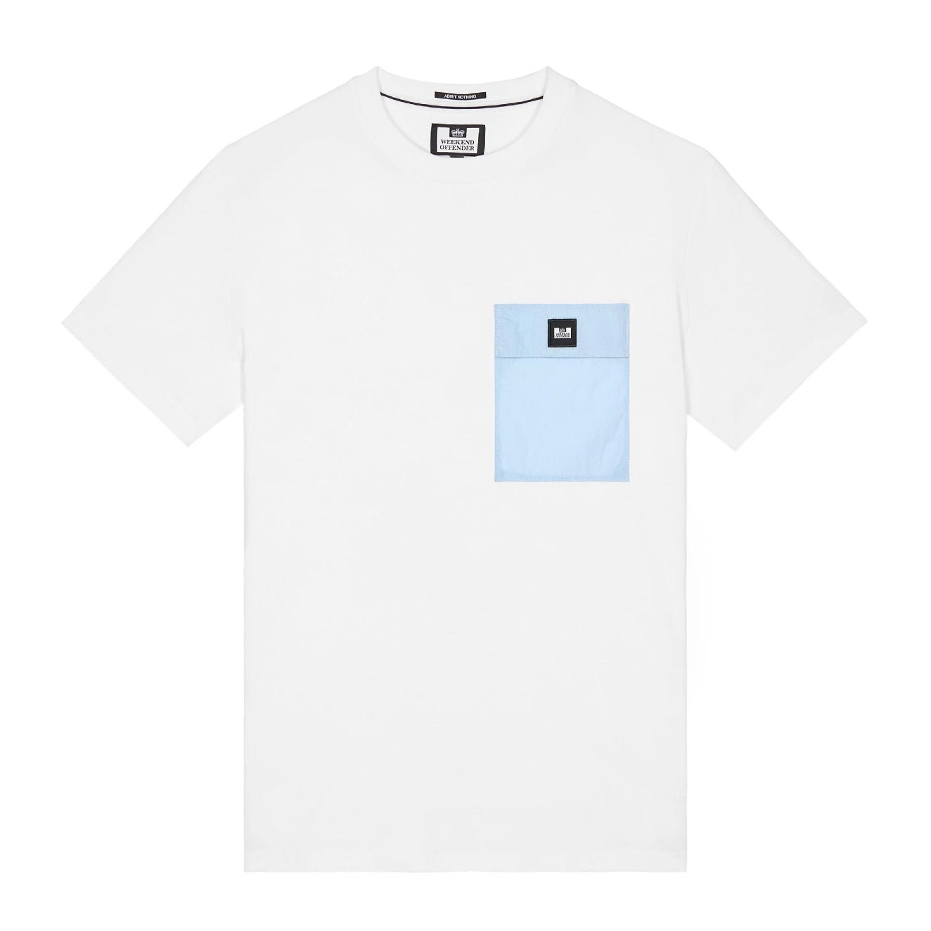 Weekend Offender Stiniva T-Shirt - White - Ocean - Escape Menswear