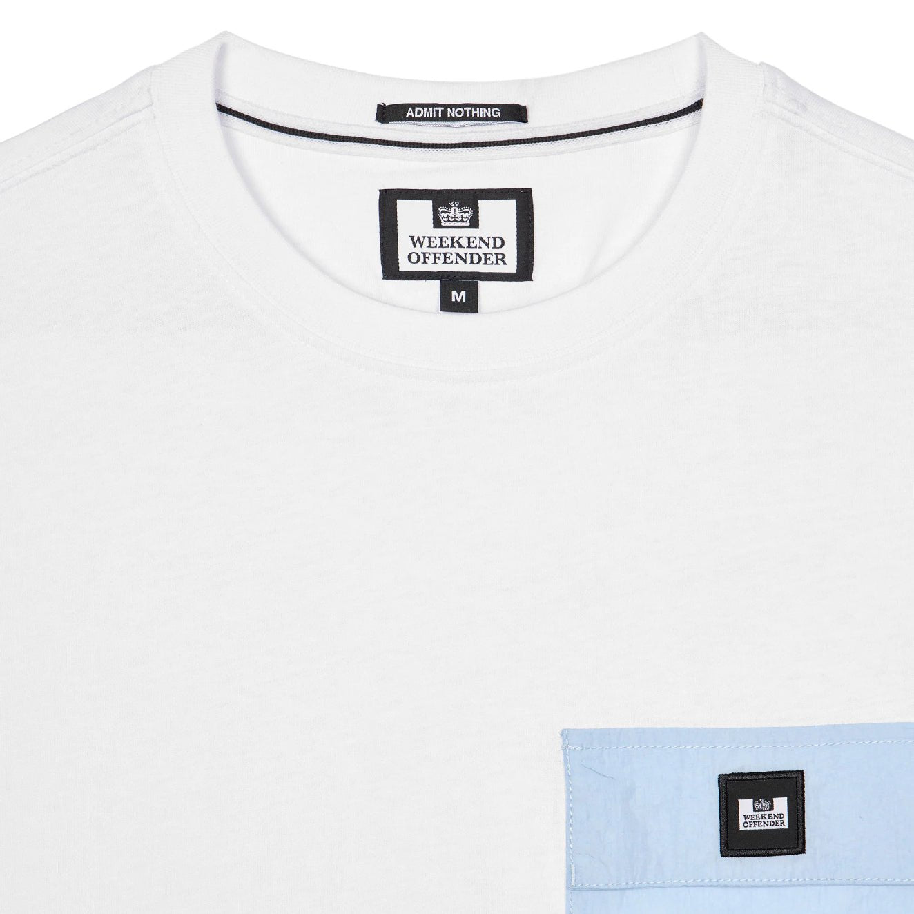 Weekend Offender Stiniva T-Shirt - White - Ocean - Escape Menswear