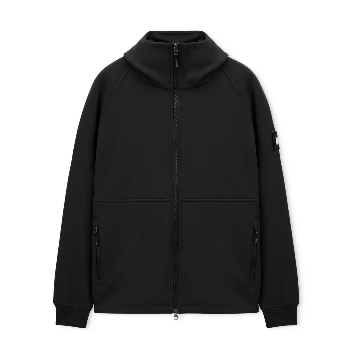 Weekend Offender Stipe Softshell Jacket - Black - Escape Menswear