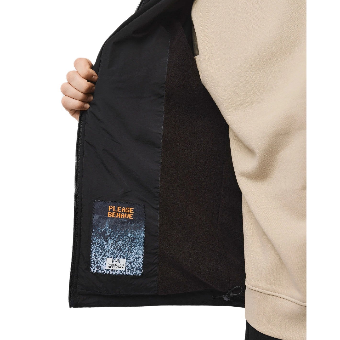 Weekend Offender Technician Jacket - Black - Escape Menswear