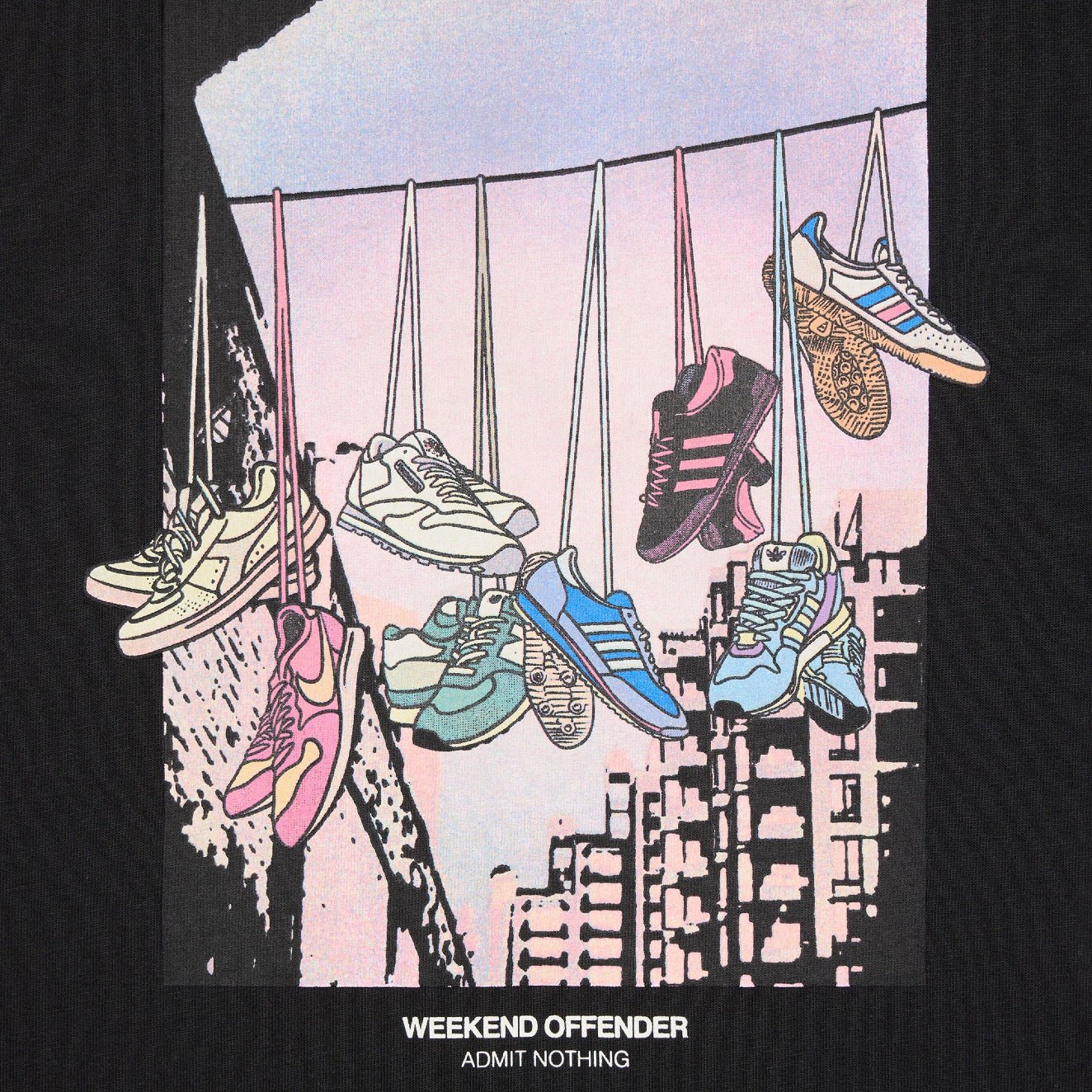 Weekend Offender Turf Wars T-Shirt - Black - Escape Menswear