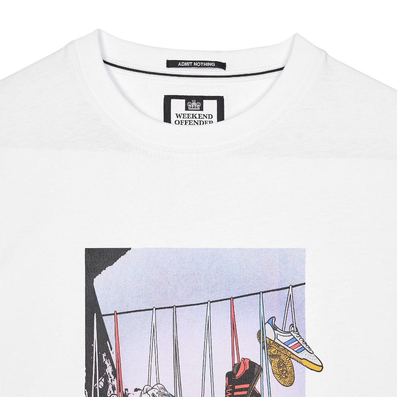 Weekend Offender Turf Wars T-Shirt - White - Escape Menswear