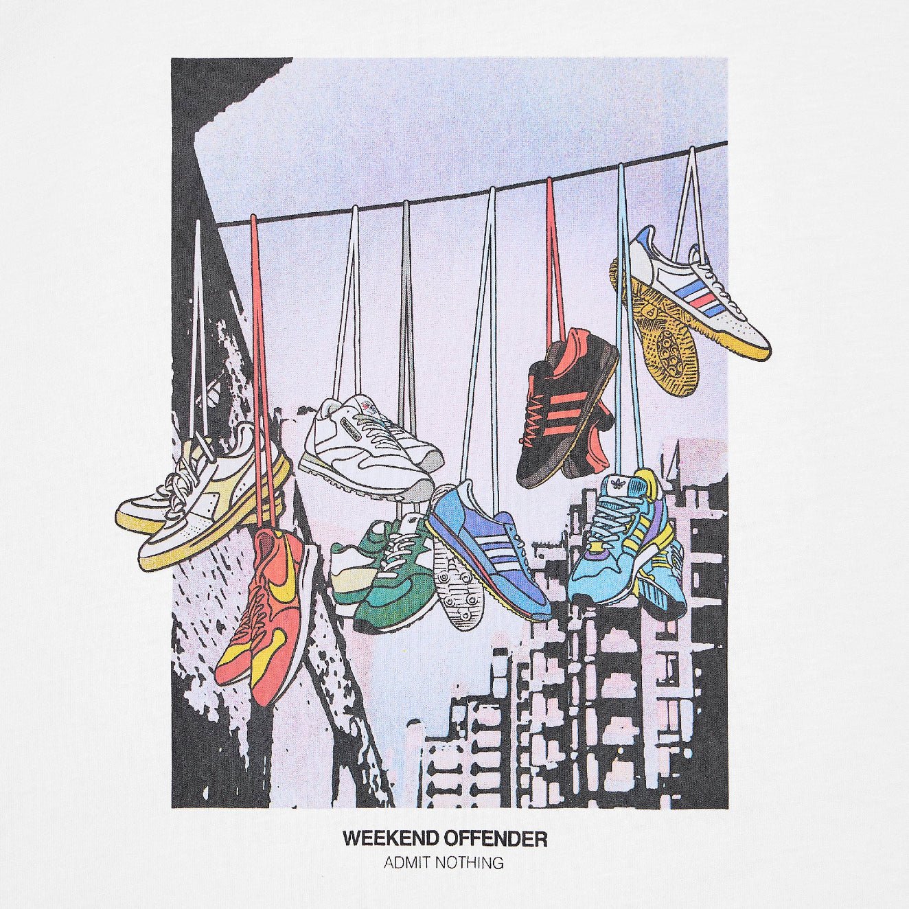 Weekend Offender Turf Wars T-Shirt - White - Escape Menswear