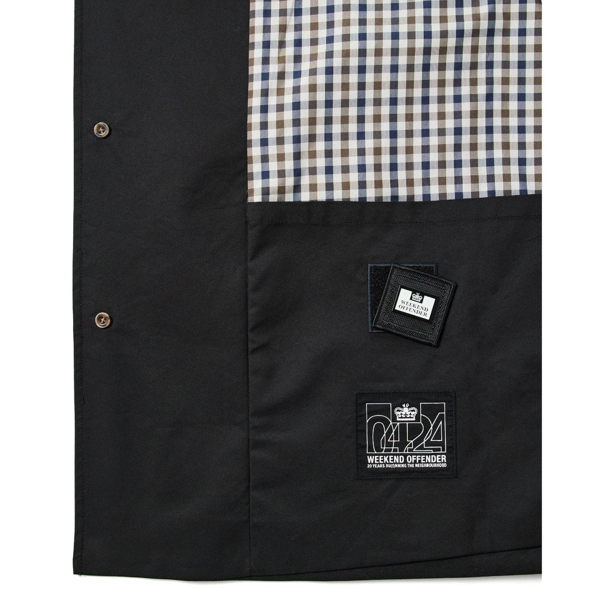Weekend Offender Whitehouse Mac Jacket - Black - Escape Menswear