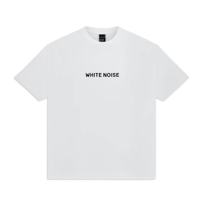 White Noise Basic Logo T-Shirt - 100 White - Escape Menswear
