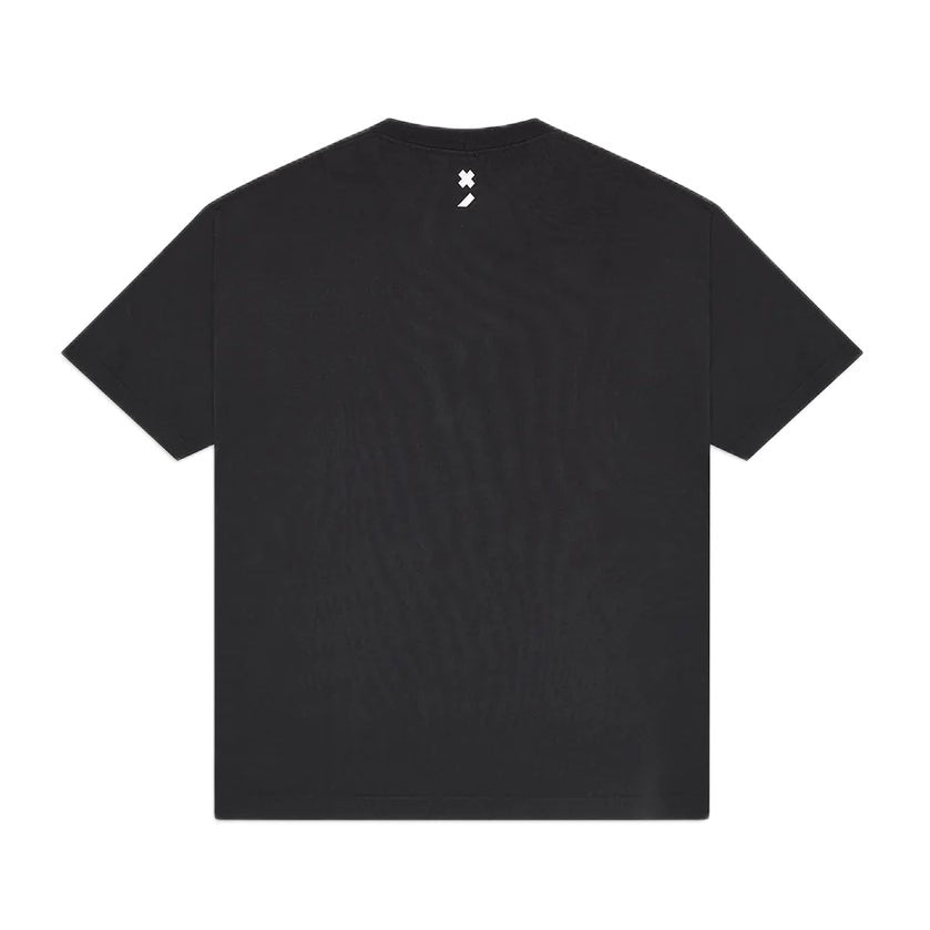 White Noise Basic Logo T-Shirt - 900 Black - Escape Menswear
