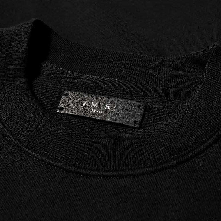 Amiri Core Logo Sweatshirt - 001 Black - Escape Menswear
