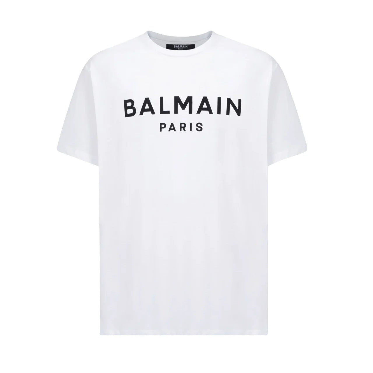 Balmain Paris Logo T-Shirt - GAB White/Black - Escape Menswear