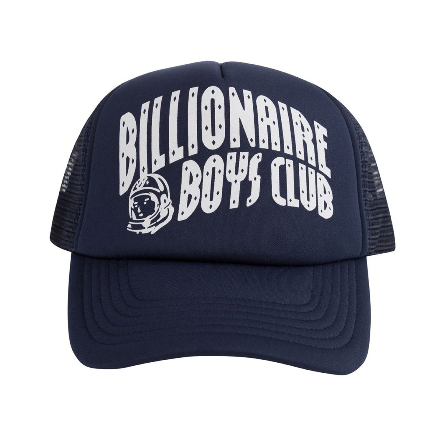 BBC Navy Arch Logo Trucker Cap - Black - Escape Menswear