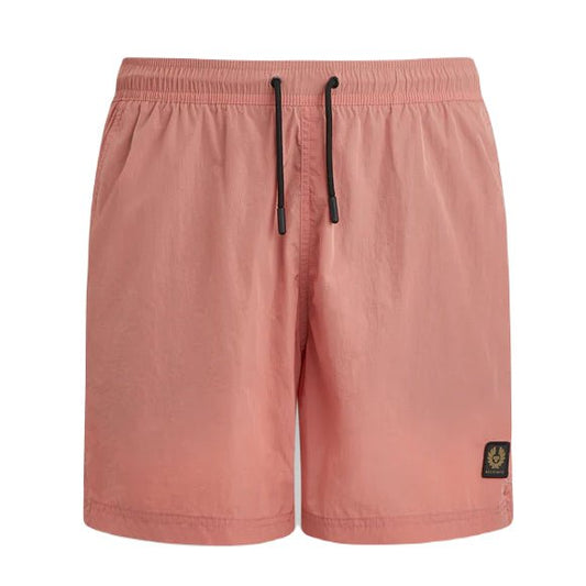 Belstaff Clipper Swim Shorts - Rust Pink - Escape Menswear