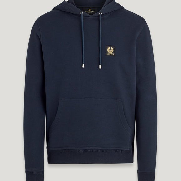 Belstaff Logo Hoodie - Dark Ink - Escape Menswear