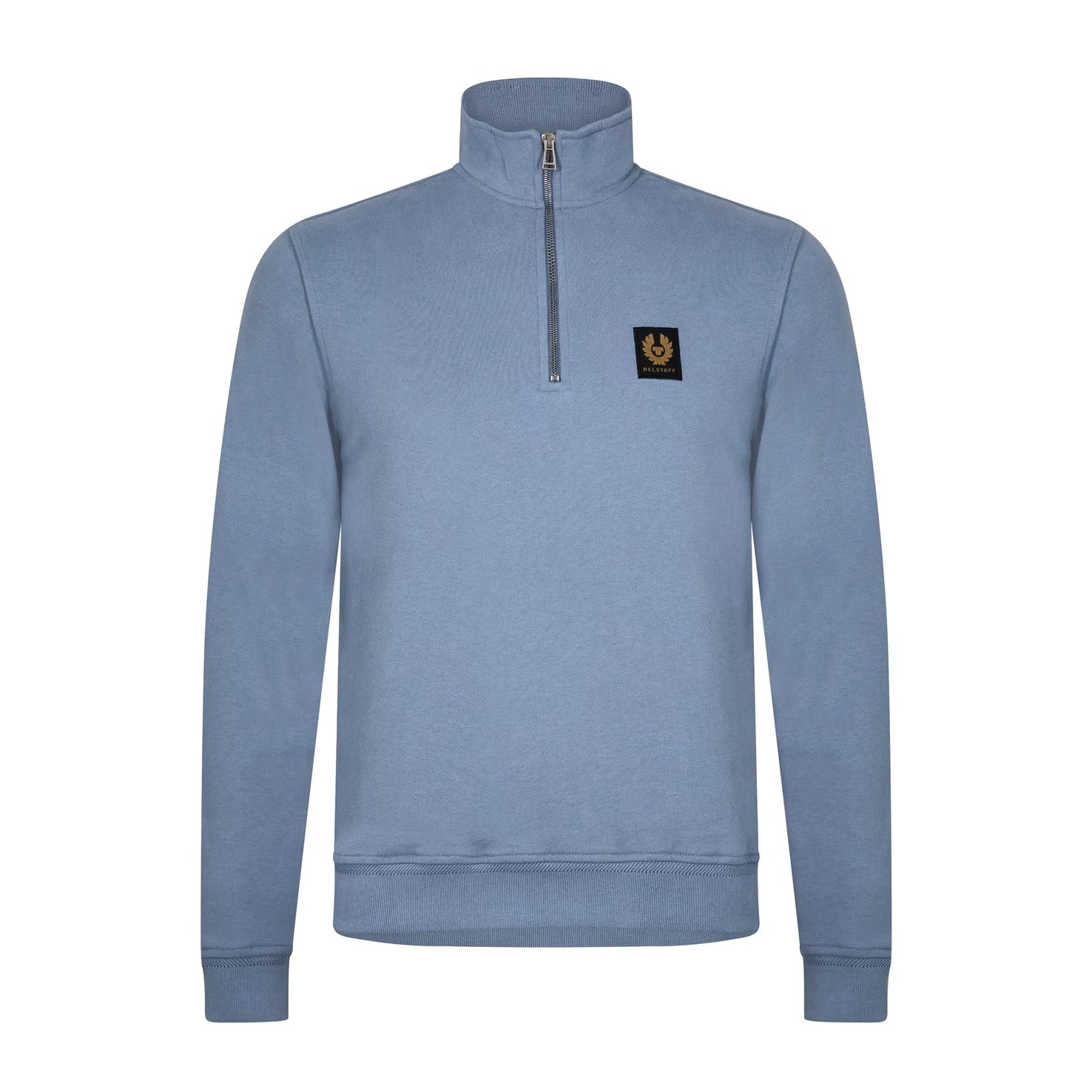 Belstaff Quarter Zip Sweatshirt - Blue Flint - Escape Menswear