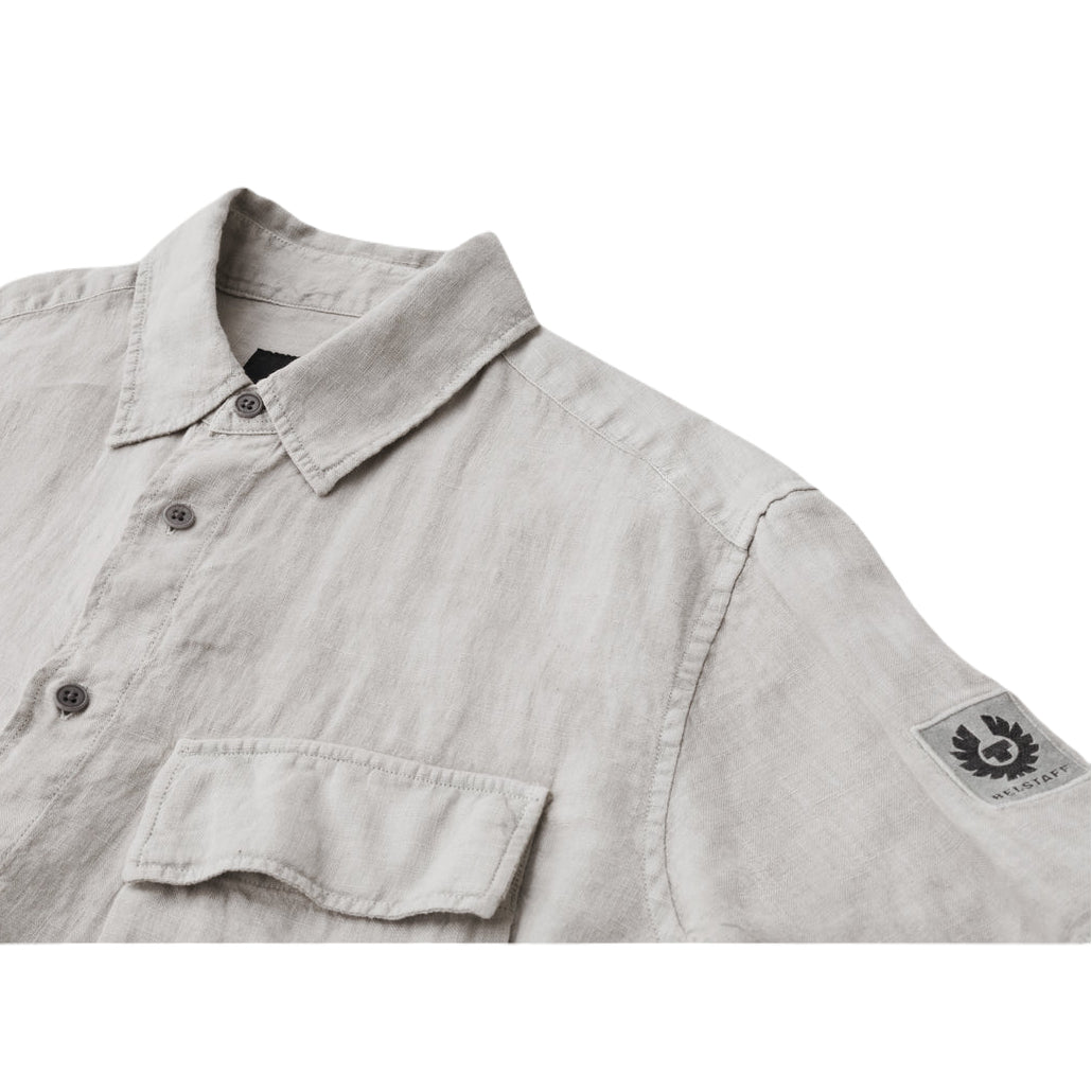 Belstaff Scale Short Sleeve Shirt - Cloud Grey - Escape Menswear