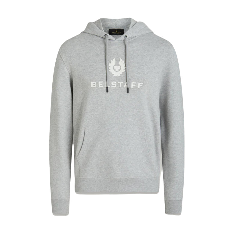 Belstaff Signature Hoodie - Old Silver Heather - Escape Menswear