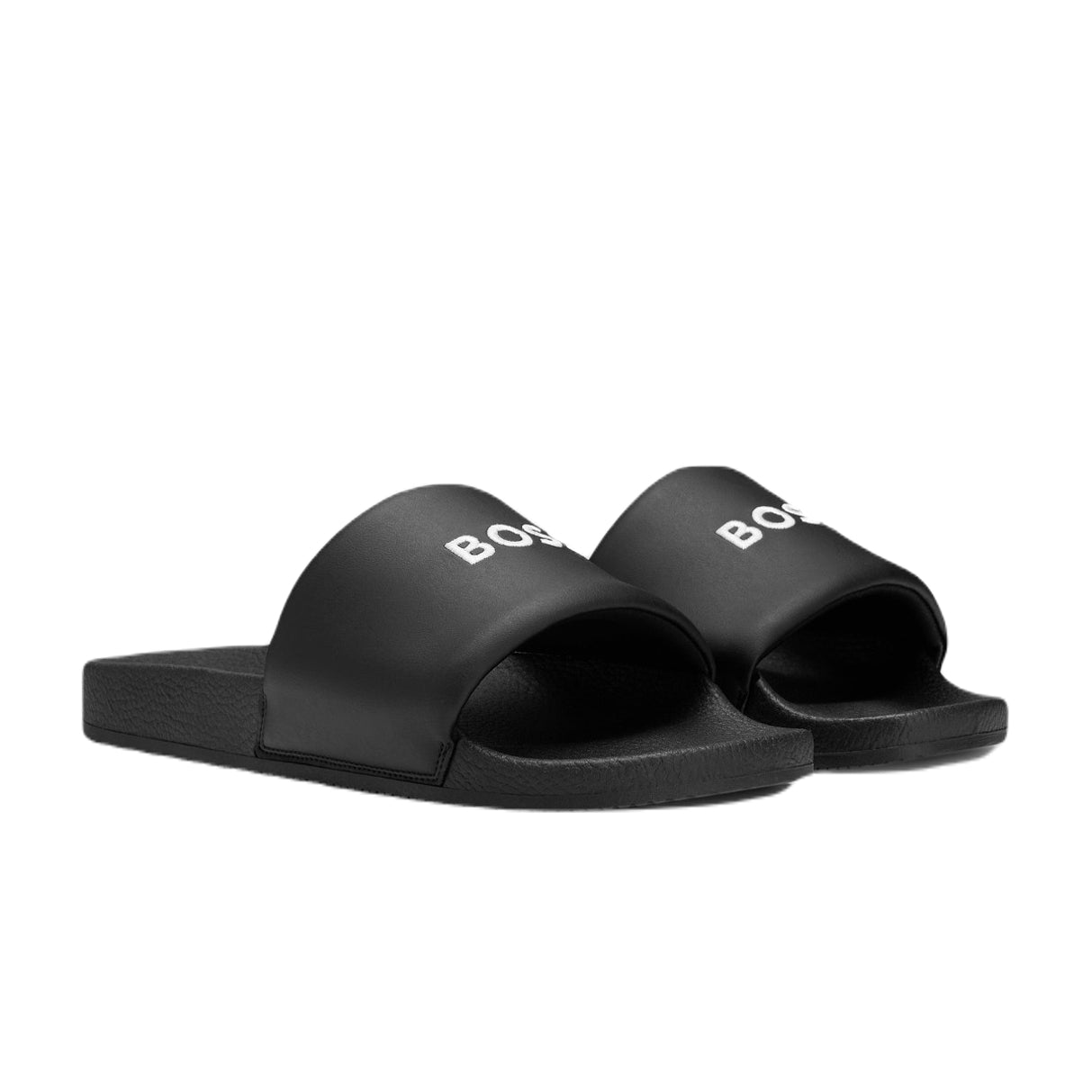 Boss Black 50488912 Reese Sliders - 001 Black - Escape Menswear