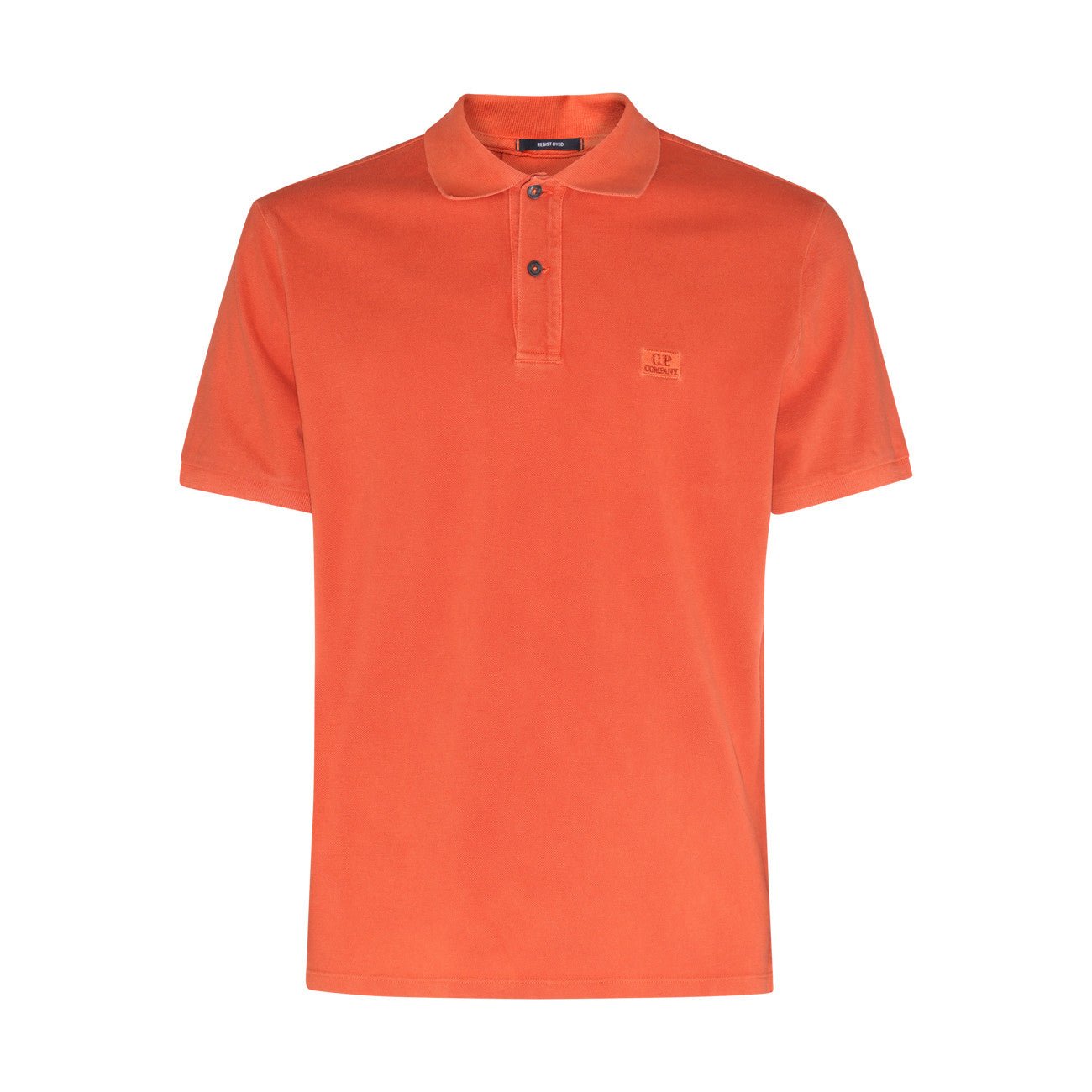 C.P. Company 14CMPL140A Short Sleeves 24/1 Piquet Polo Shirt - 439 Orange - Escape Menswear