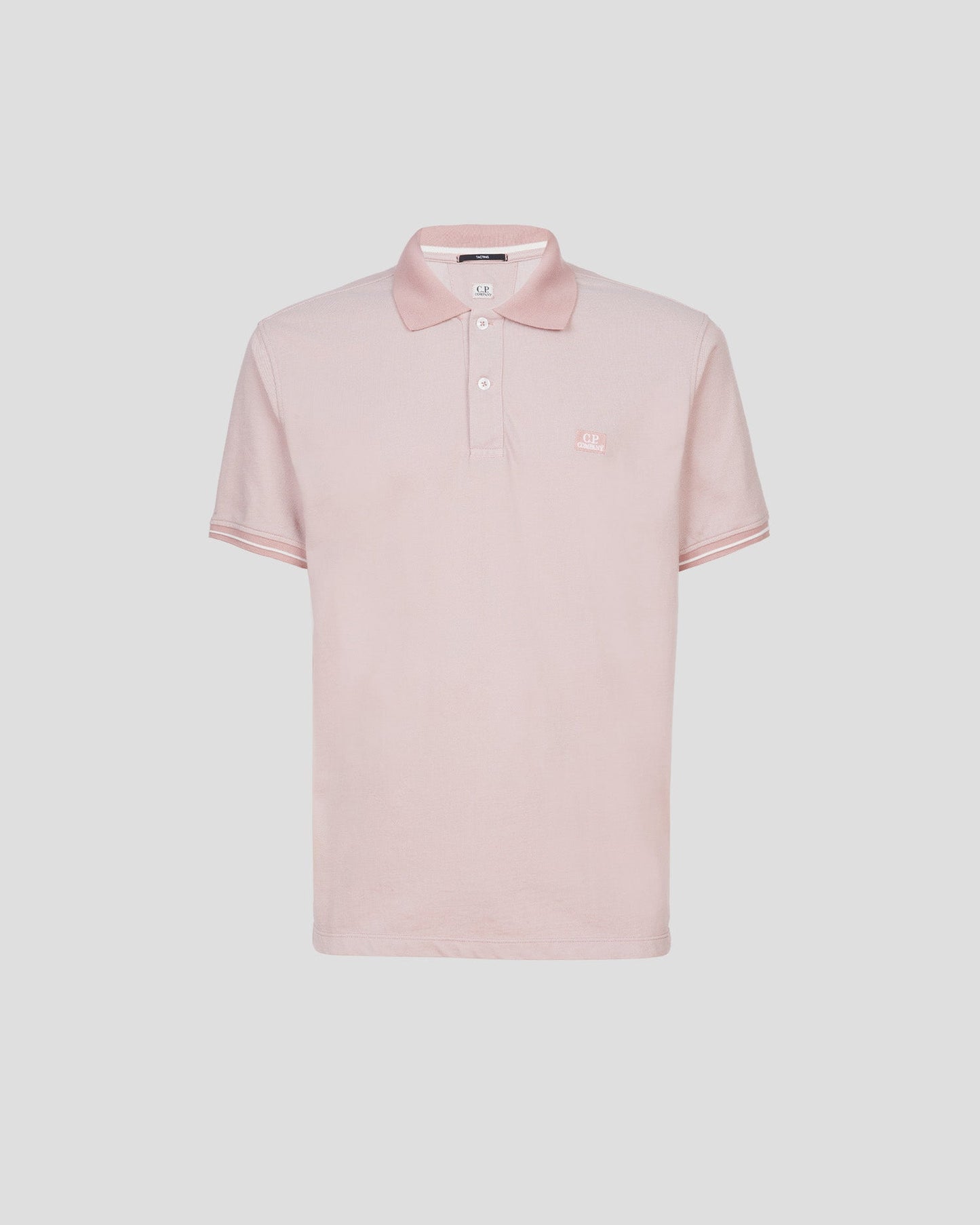 C.P. Company 14CMPL253A Tacting Piquet Polo Shirt - 509 Pale Mauve - Escape Menswear