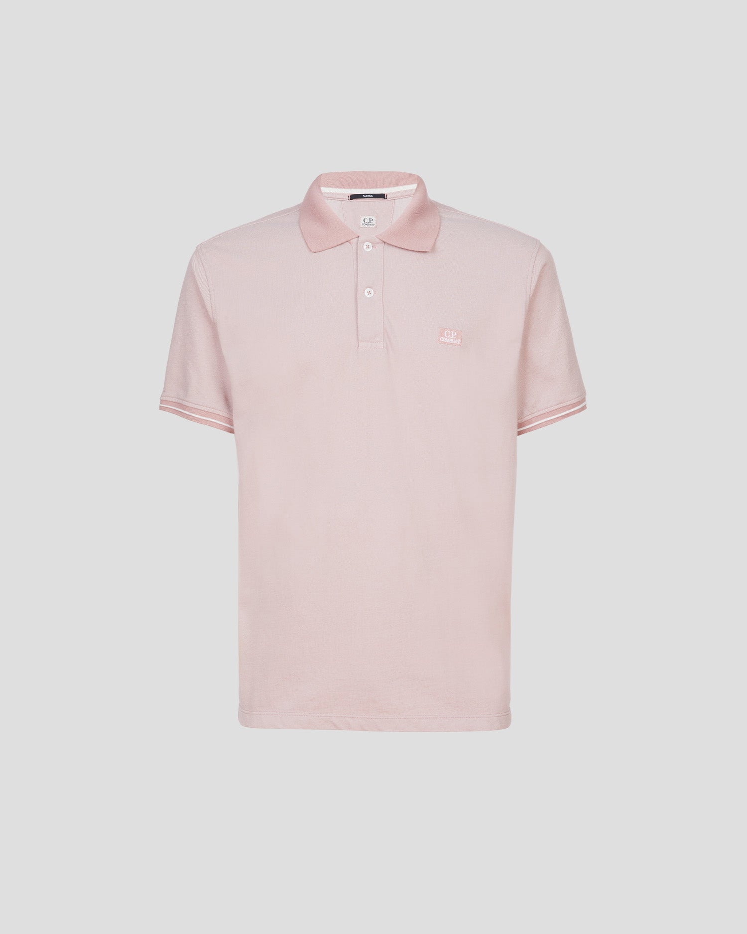 C.P. Company 14CMPL253A Tacting Piquet Polo Shirt - 509 Pale Mauve - Escape Menswear