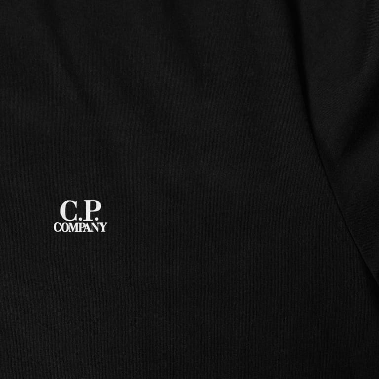 C.P. Company 14CMTS046A Logo T-Shirt - 999 Black - Escape Menswear