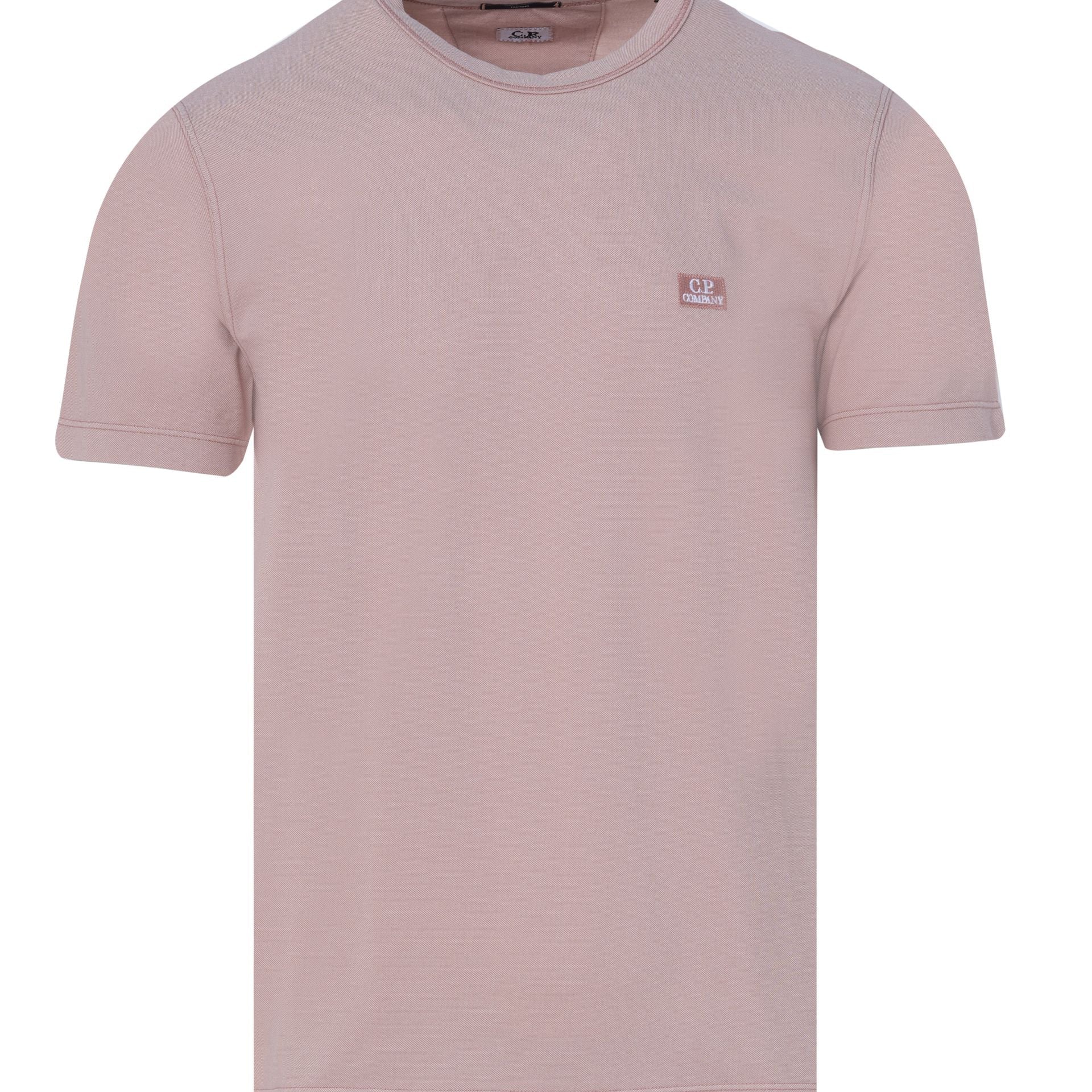 C.P. Company 14CMTS254A Tacting Piquet T-Shirt - 509 Pale Mauve - Escape Menswear