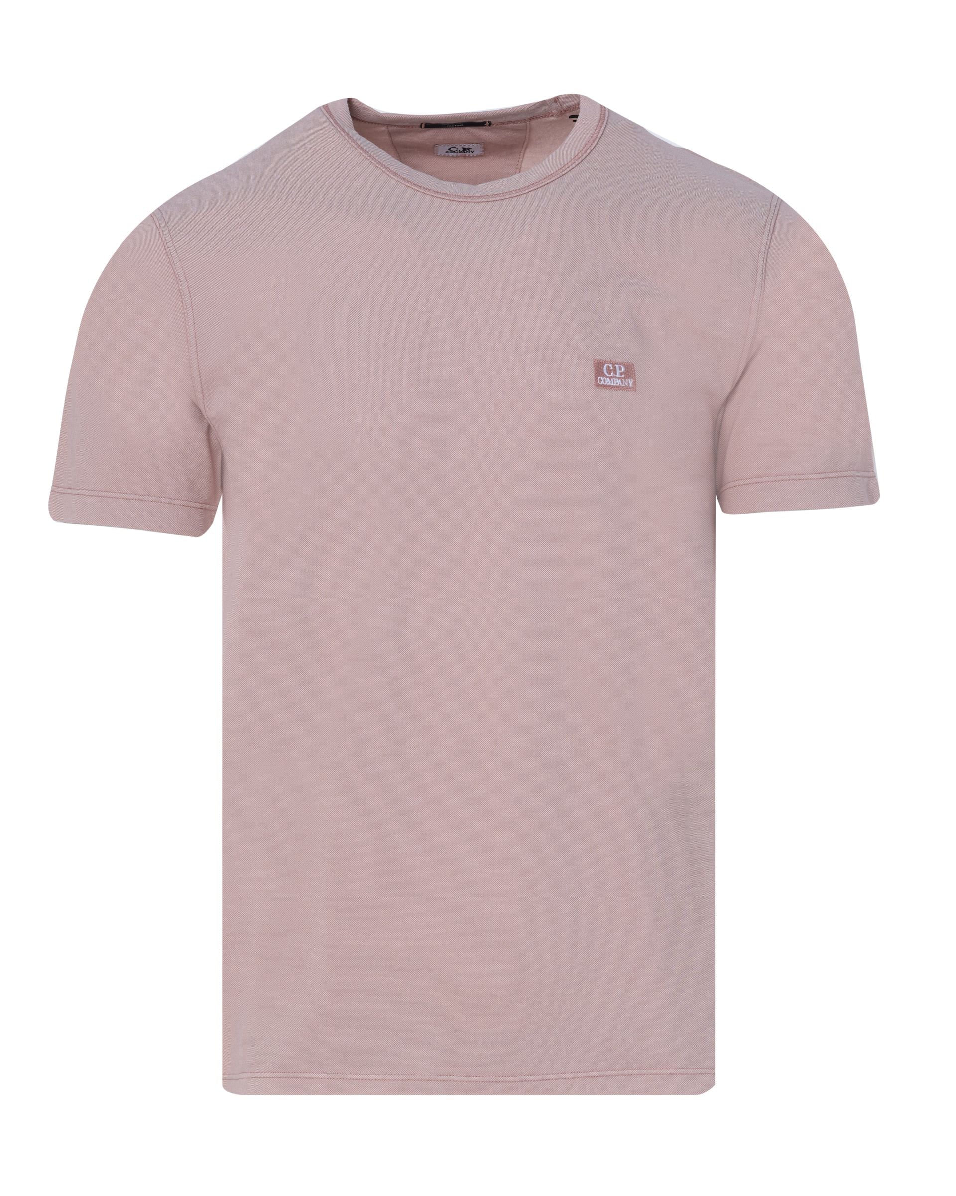 C.P. Company 14CMTS254A Tacting Piquet T-Shirt - 509 Pale Mauve - Escape Menswear