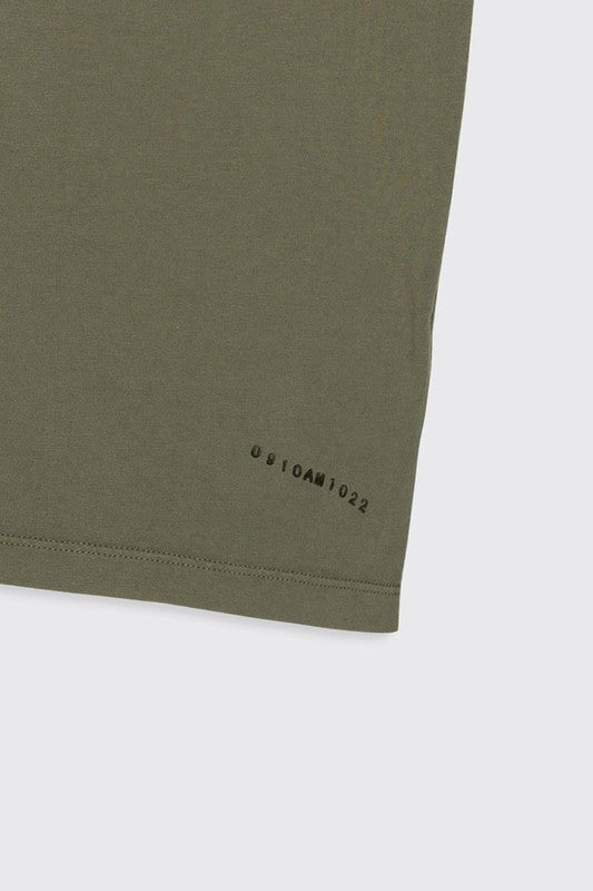 C.P. Company 14CMTS348A Blurry Logo T-Shirt - 648 Bronze Green - Escape Menswear