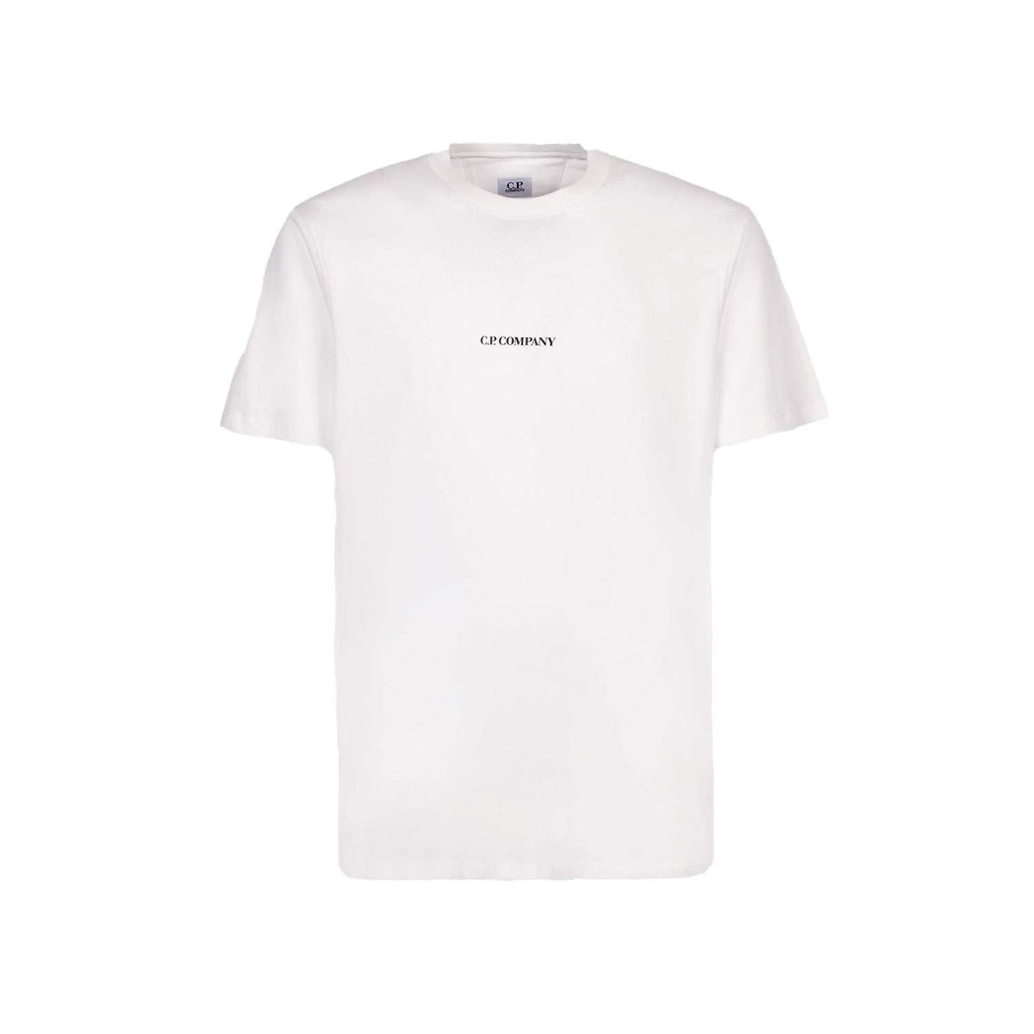C.P. Company 30/1 Jersey Compact Logo T-Shirt - 103 White - Escape Menswear