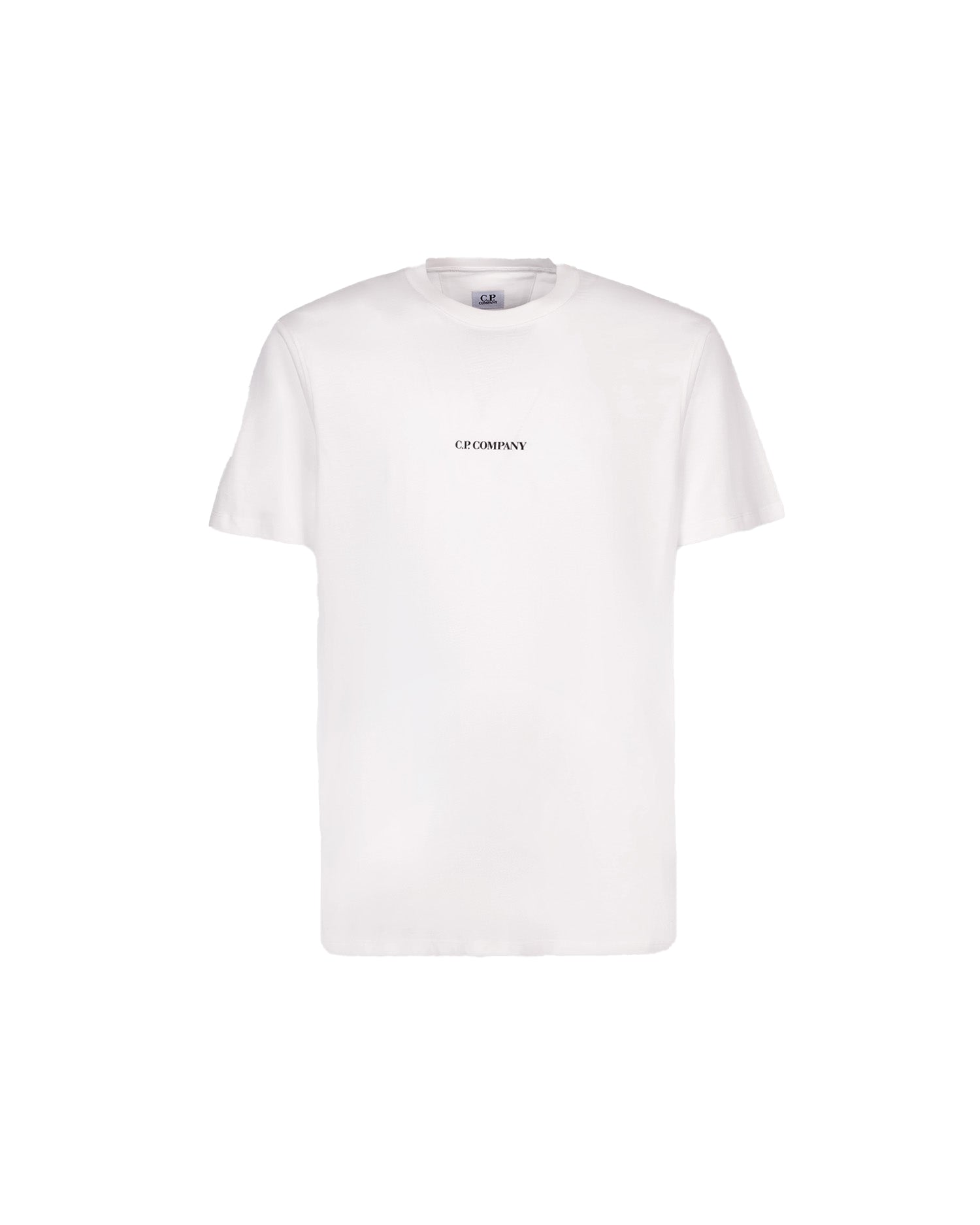 C.P. Company 30/1 Jersey Compact Logo T-Shirt - 103 White - Escape Menswear