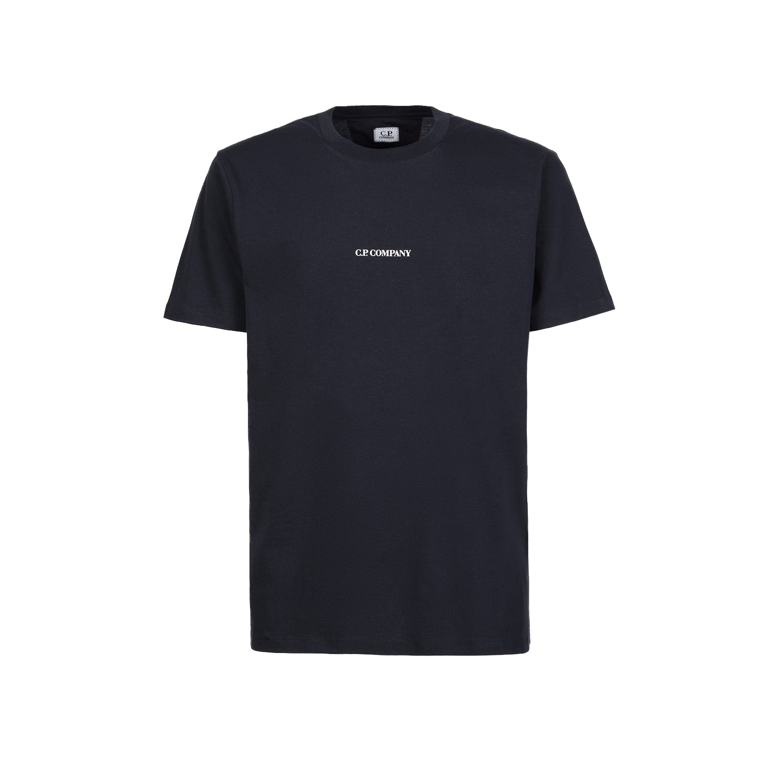 C.P. Company 30/1 Jersey Compact Logo T-Shirt - 888 Navy - Escape Menswear