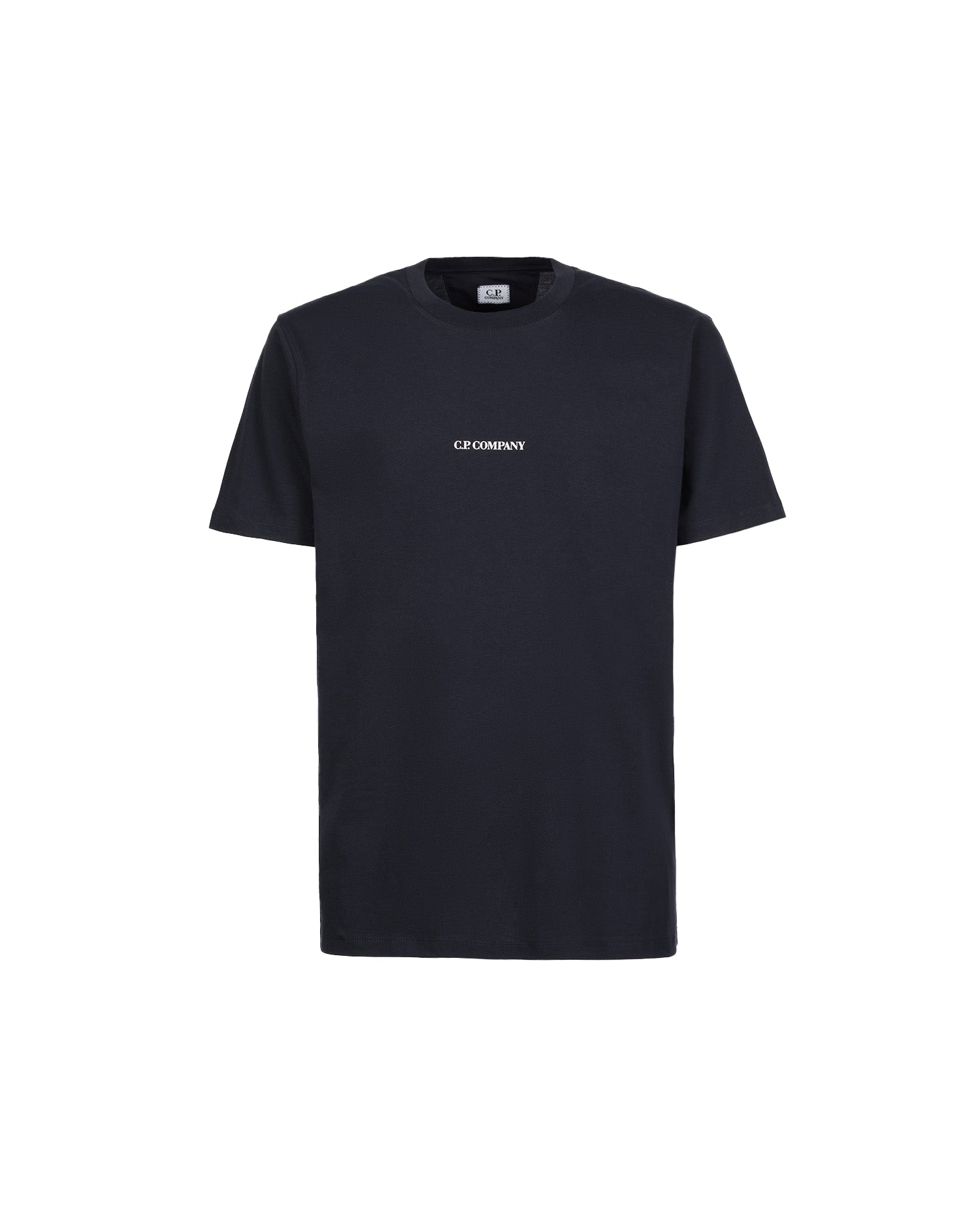 C.P. Company 30/1 Jersey Compact Logo T-Shirt - 888 Navy - Escape Menswear