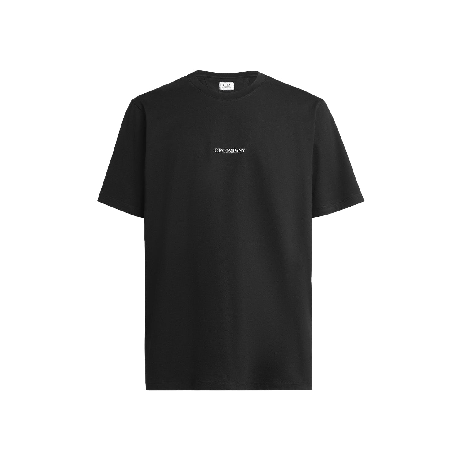 C.P. Company 30/1 Jersey Compact Logo T-Shirt - 999 Black - Escape Menswear