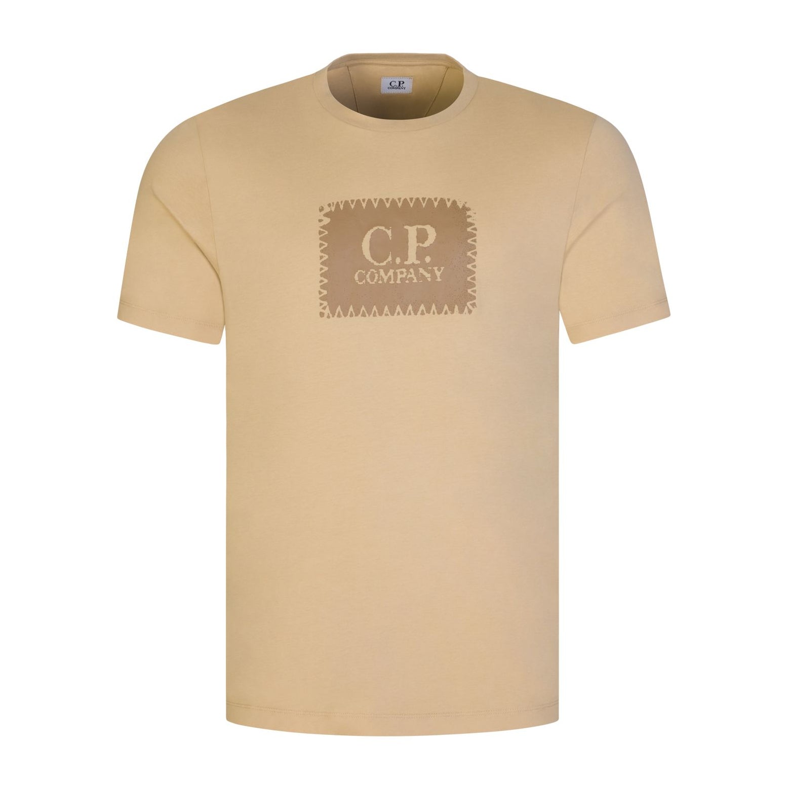C.P. Company 30/1 Label T-Shirt - 317 Mojade Desert - Escape Menswear
