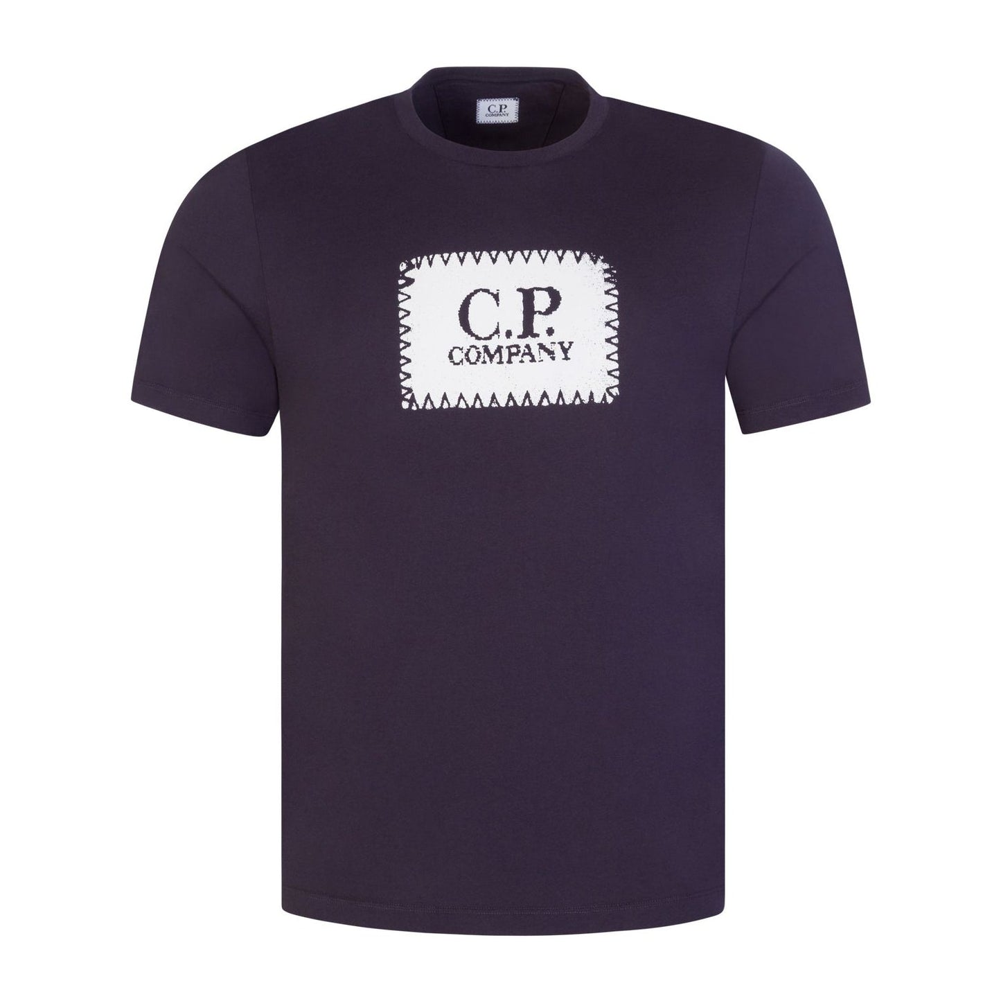 C.P. Company 30/1 Label T-Shirt - 888 Navy - Escape Menswear