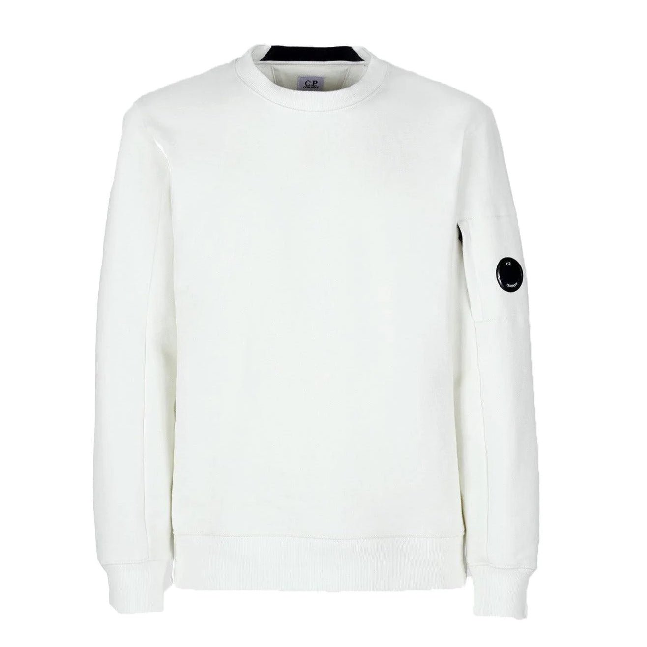 C.P. Company Arm Lens Sweatshirt - 103 White - Escape Menswear